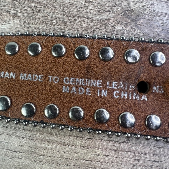 Blazin Roxx brown leather Belt - Picture 5 of 5